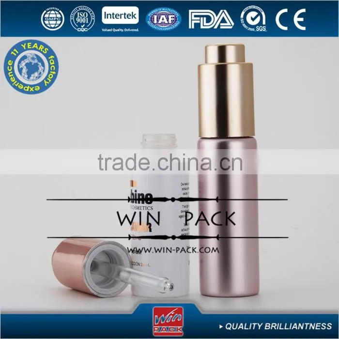 7ml 8ml 10ml 15ml white glass dropper bottles with shiny gold dropper,essencial bottle