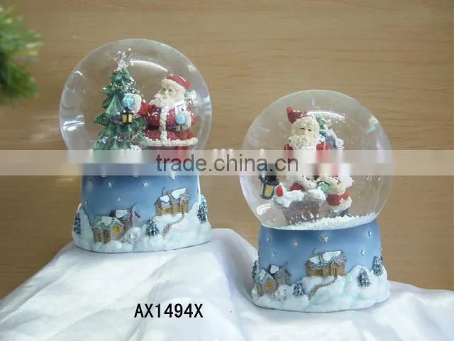 Resin Christmas Craft, Santa Claus Resin Christmas Craft, Snow Globe Resin Christmas Craft