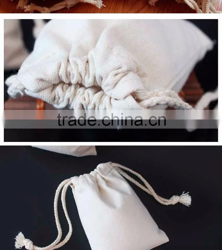 Custom canvas and cotton drawstring bag