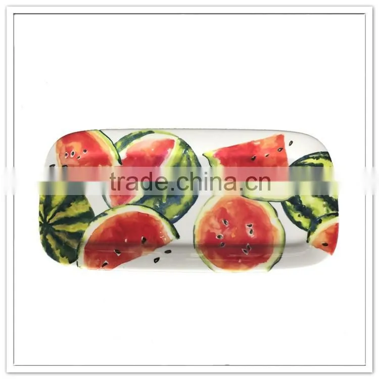 FDA approved full color print rectangular melamine tray
