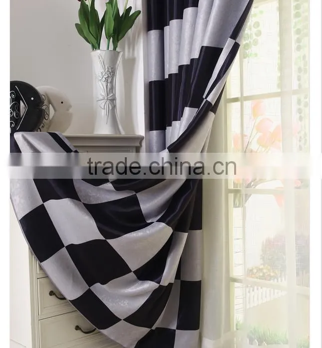 white black checks pattern very cheap curtains window curtains