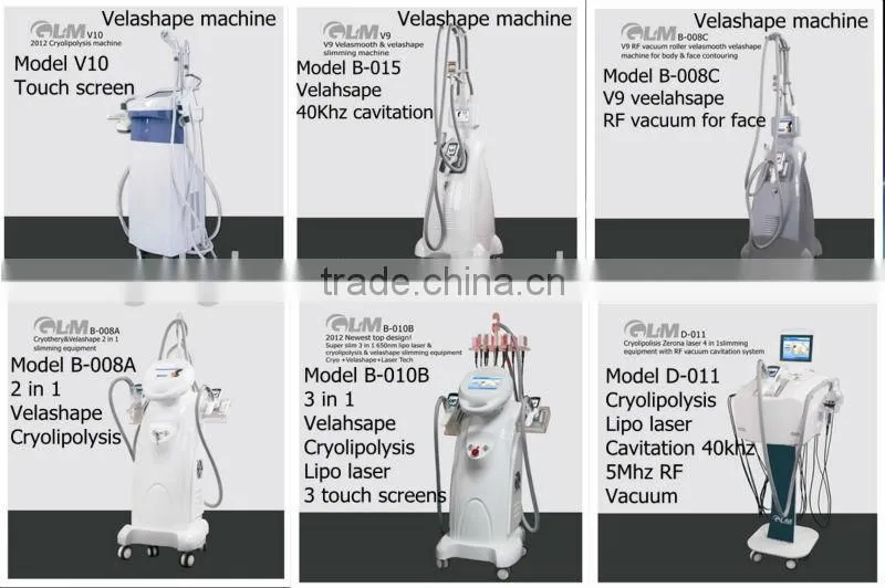 2016 GLM best selling V9 valeshape rf laser cavitation cooling beauty 5 in 1 machine for sale