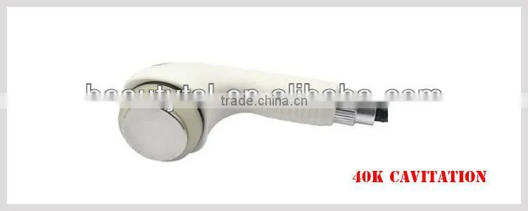 Real 5mhz rf cavitation skin care machine with 40khz cavitation and 5mhz rf handles