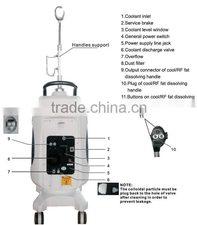 Cool Wave RF Laser beauty machine for body fat reduction