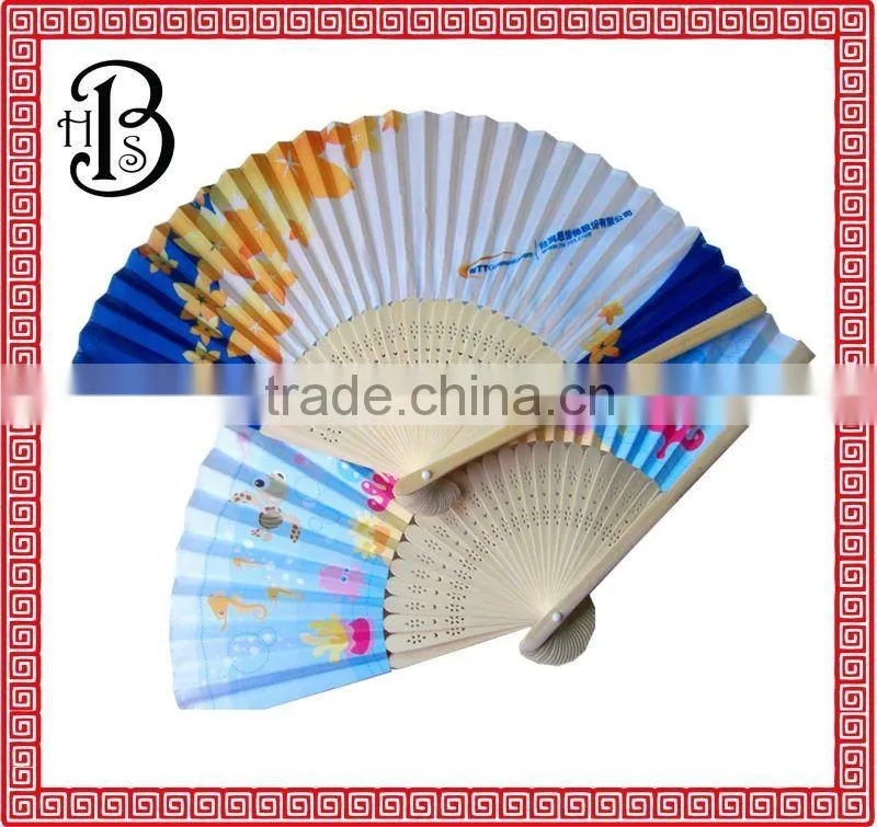 hot sale promotion products folding fan bamboo fans hand fan