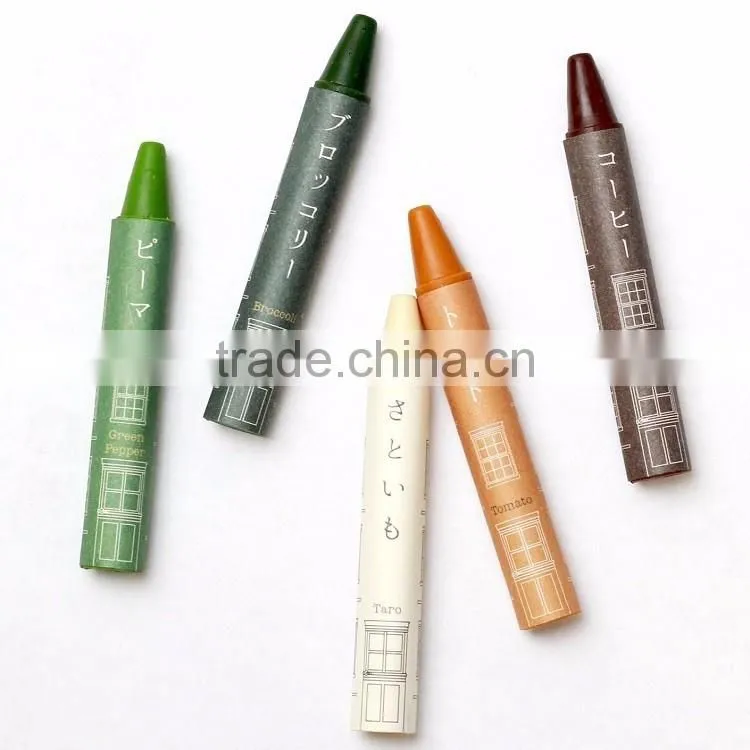 Japanese eco-friendly crayon with natural vegetable colors