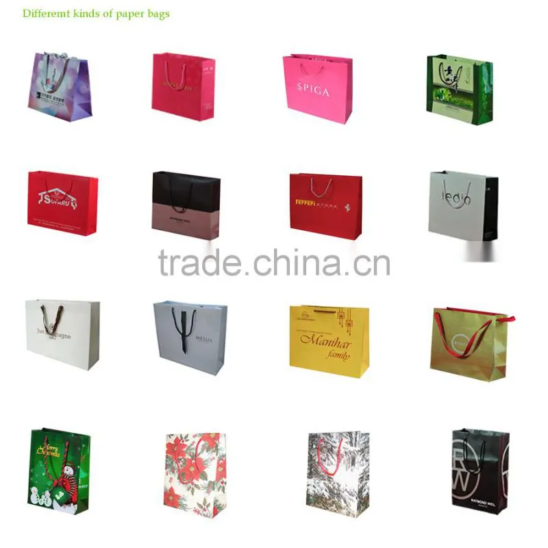 High-quality chevron paper bags for promotion