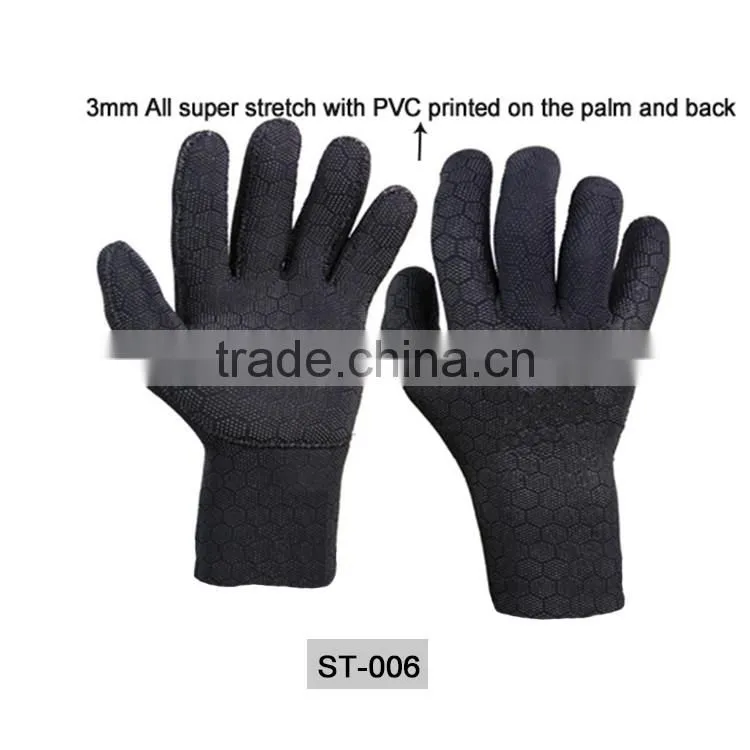 Waterproof back leather palm armara hand gloves
