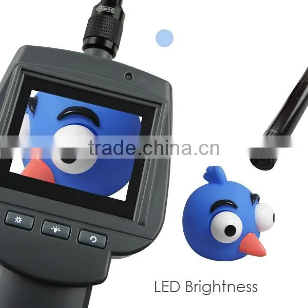 3M Cable Industrial 2.4" HD Endoscope 9mm Camera 4 LED Snake Scope Waterproof IP67 Car Engine Inspection Pipe Borescope