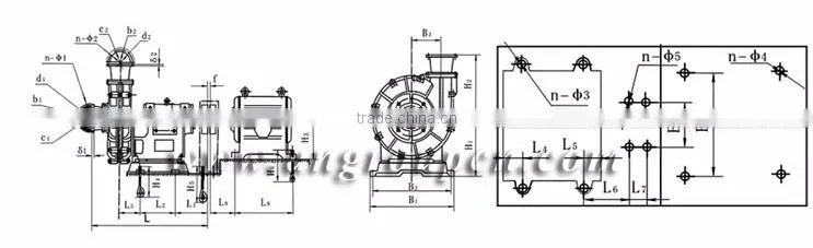 Energy Saving Anti Abrasive Slurry, circulation and recycle diesel water pump