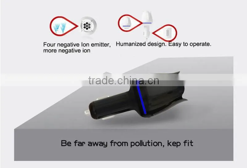2016 hot sale car cigarette smoke removing air purifier for car