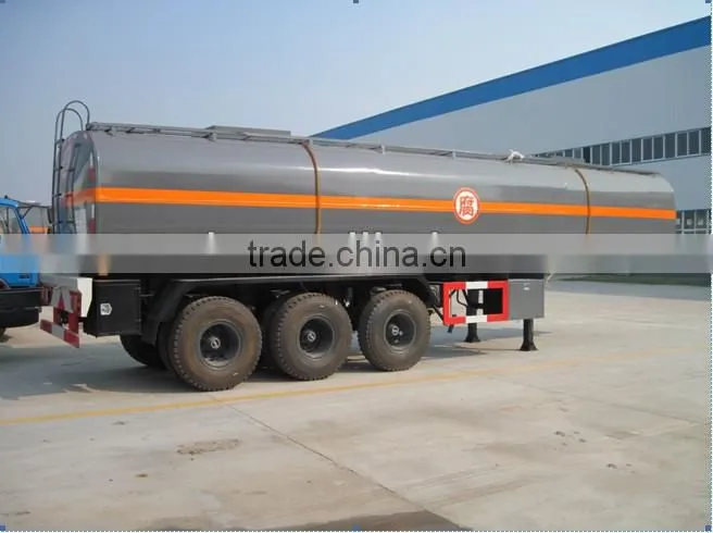 china carbon steel 40m3 liquid chemical tanker semi trailer