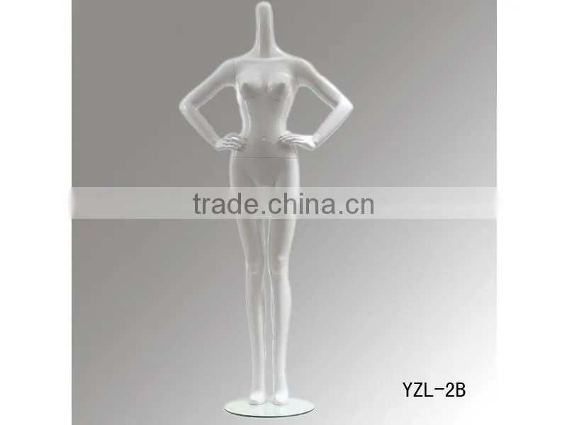 Long neck head window display female mannequin,fashion model for sale