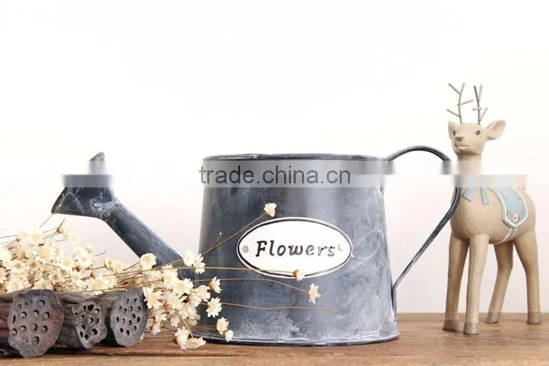 handmade in china home and garden black rustic decorative cheap watering cans wholesale