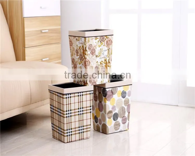 Plastic Big Rectangle Cheap Mini Trash Can Dustbin 14L