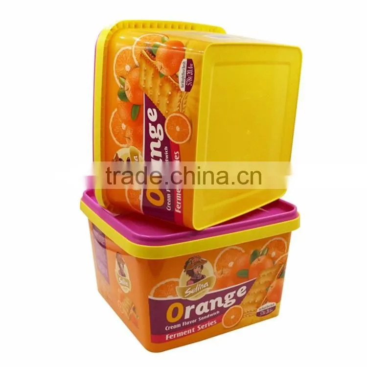 Injection Molded Plastic Boxes for Food with Cover , Disposable Dessert Cup