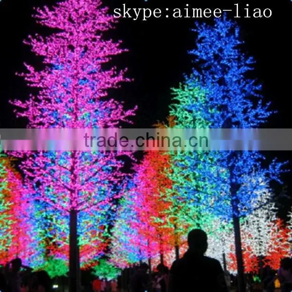 Q123010 artificial cherry tree led lights making led tree party decoration led cherry blossom tree light