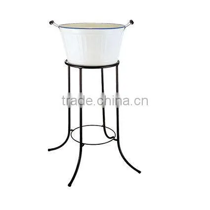 3 layer Round Galvanized Steel & Power Coating Beverage/beer Ice Tub With Stand & Tray