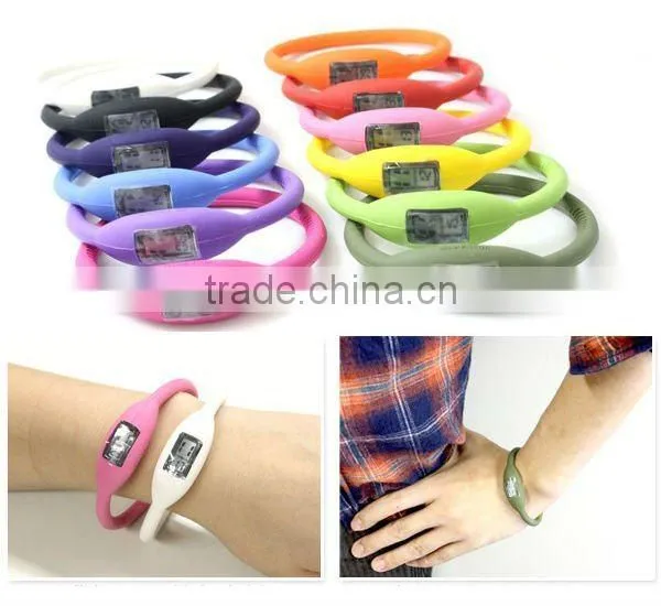 1ATM or 3ATM ion Silicone bracelet watch