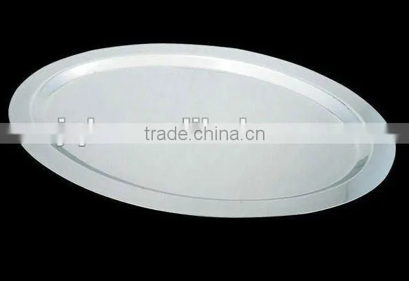 Elegant stainless silver plate for hotel using and low price