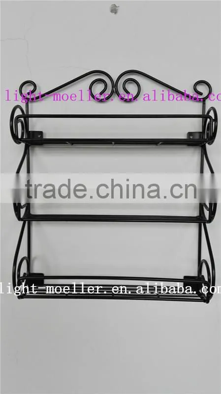 Wrought Iron Scroll 3-Tier Spice Rack