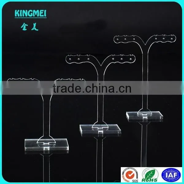 Good quality promotional L shape acrylic earring display stand