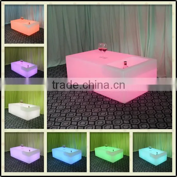outdoor led illuminated lighted coffee table