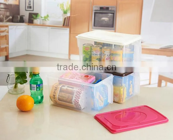 plastic sealed storage box with handle