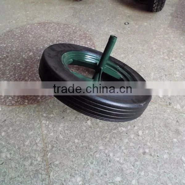 solid wheel 14x4 Solid rubber wheel 14*4/4.80