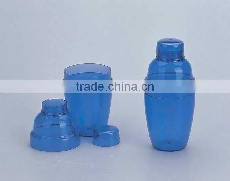 Hotsale 200ML Colorful Plastic Mini Martini Cocktail Shaker