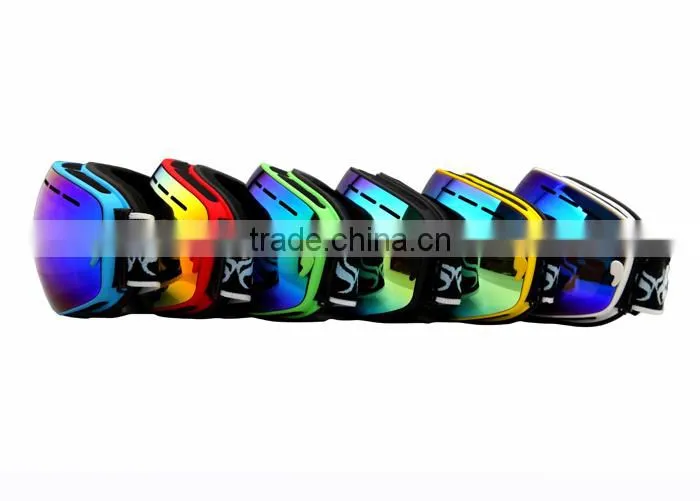 TPU frame and smoke REVO red lens snowboard goggles