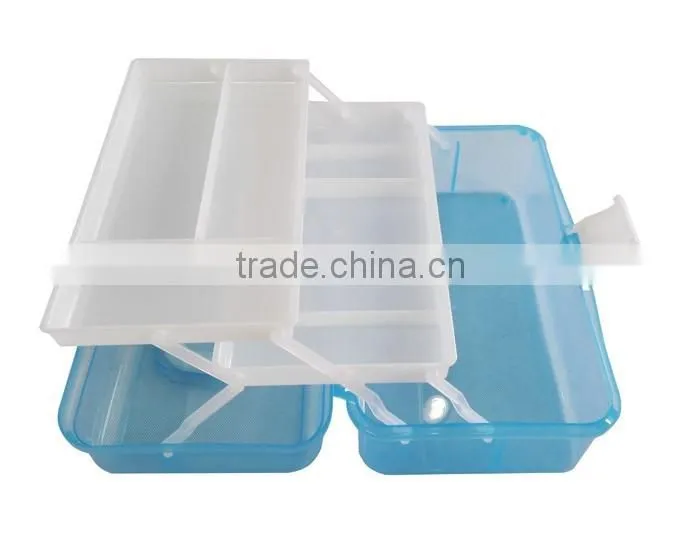 2017 Hot selling Art tool container box, Caddy box with tiered compartments, Plastic Tool box