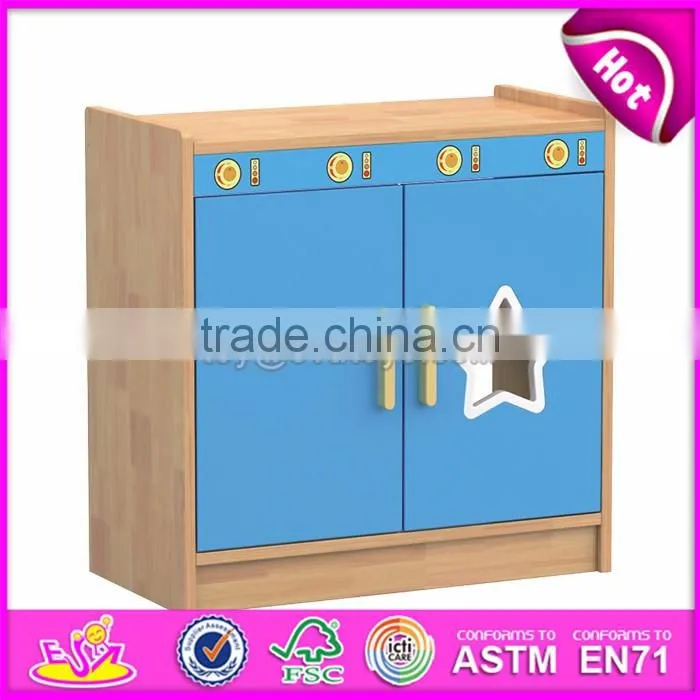 Best wholesale kindergarten toy storage wooden kids storage shelves W08C195