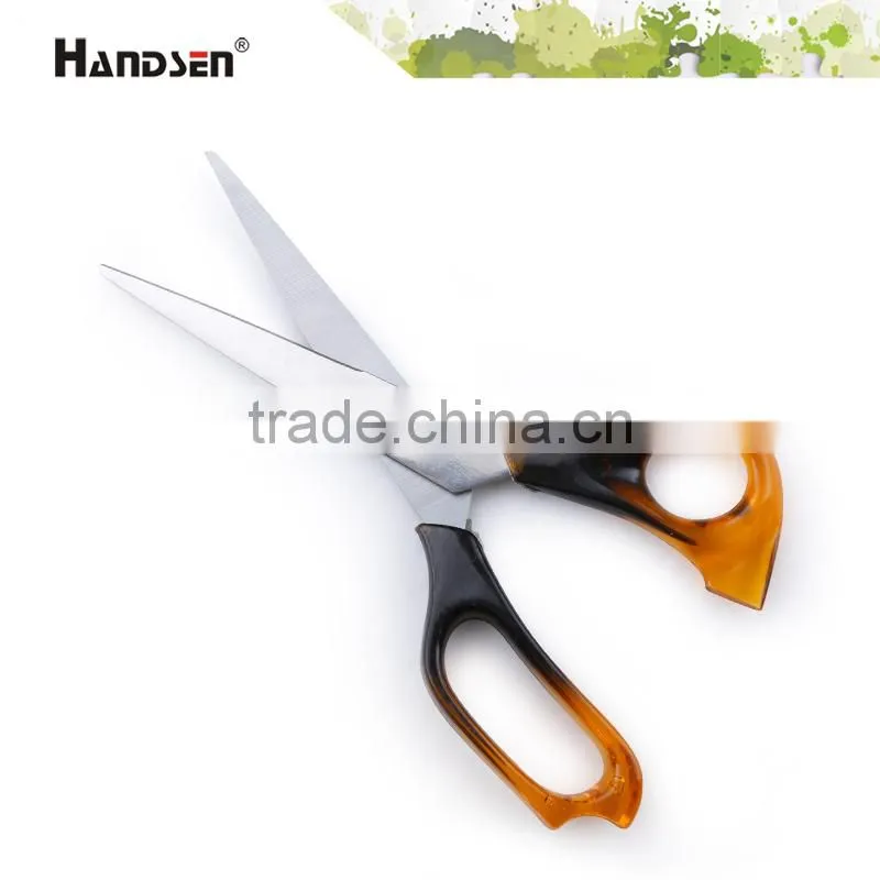 PS handle popular office 7" amber scissors