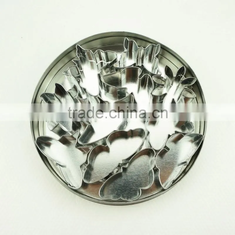 47094 11pcs flowers and butterfly stainless steel cookie cutter set