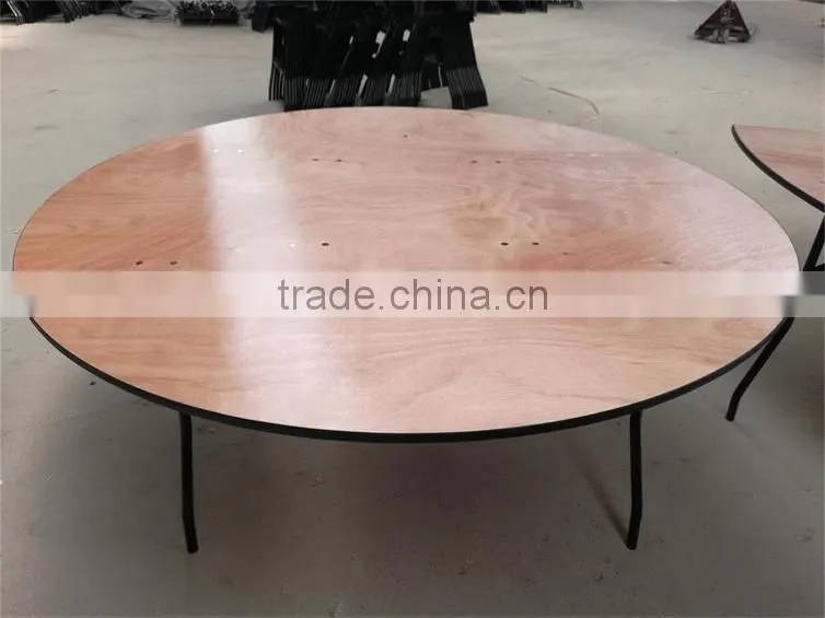 High Quality 6ft Plywood Folding Table with iron suppport popular in New Zealand for sale