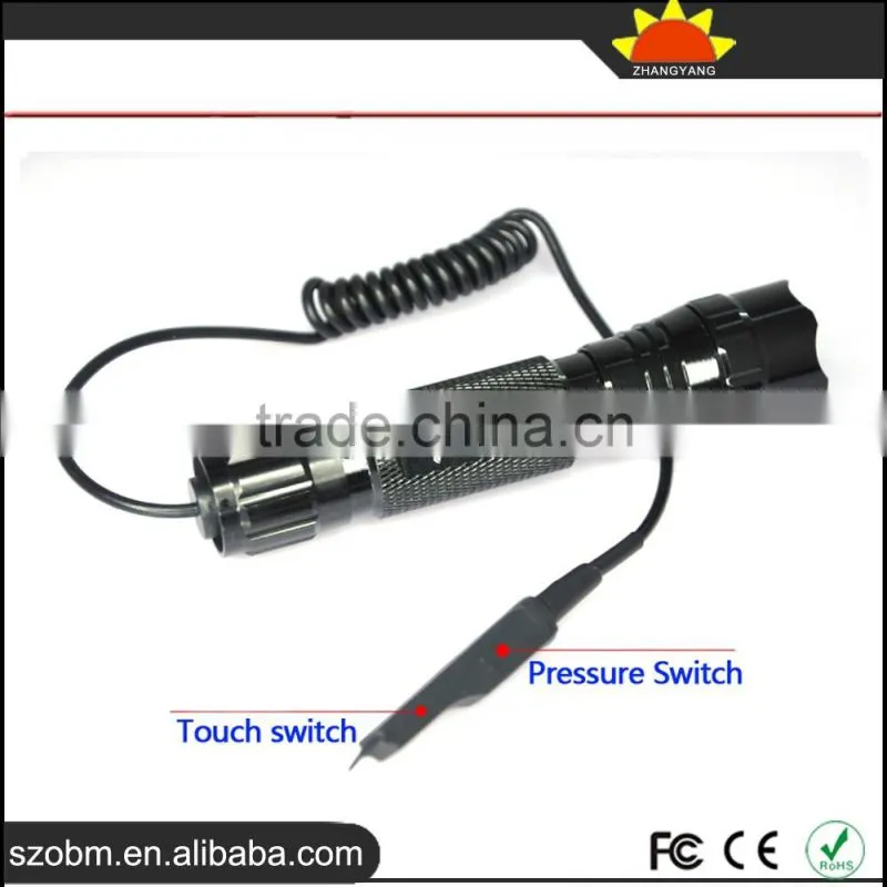 Wholesale WF-501B Q5 LED Tactical with remote controlled Flashlight Torch kit