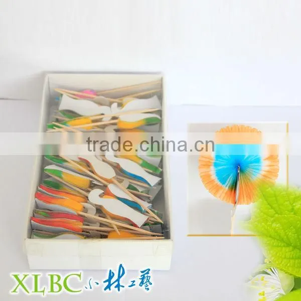 100% Nature decoration toothpicks with sun flowers