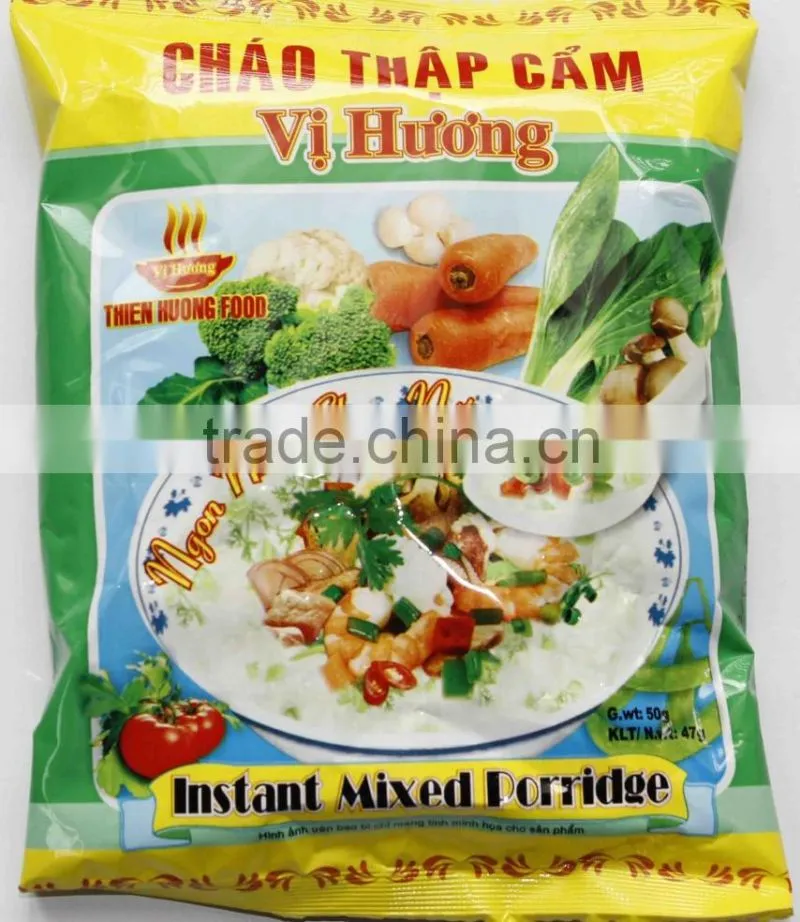 MIXED FLAVOUR HIGH QUALITY INSTANT PORRIDGE 47g - Thien Huong Food JSC