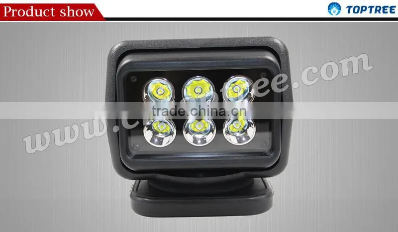 Cree 7'' 30W Marine Led Search Light 360 degree Wireless Remote Control