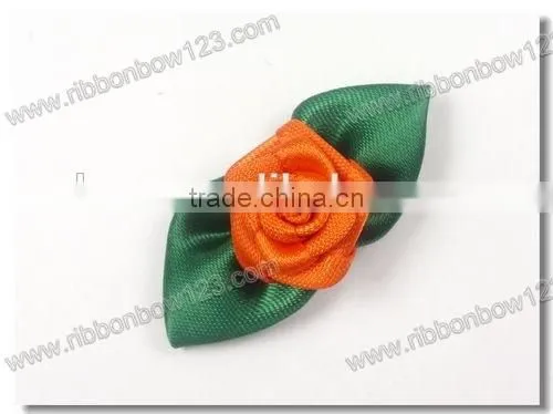 fashion new decorative garments handmade flowers/pure handmade ribbon flowers for Bra