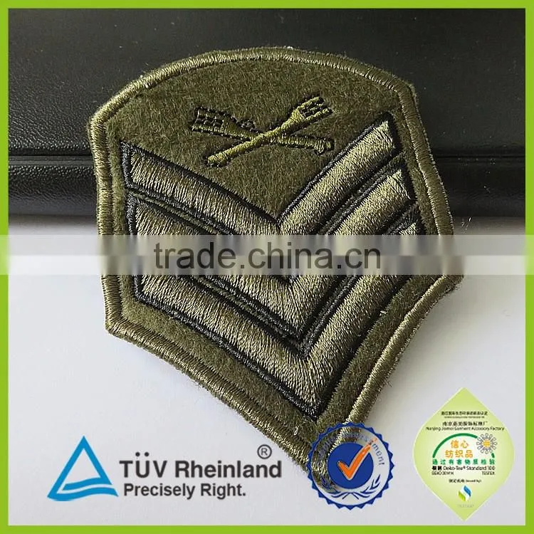 Big factory make many design embossed labels custom patch