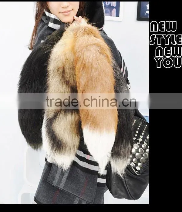 CX-R-42 Genuine Fox Fur Tail Key Chain