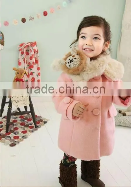 Cute Korea style coat Kids wholesale winter clothing