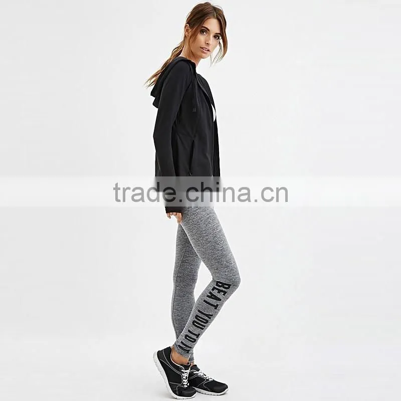 ladies wholesale fitness side print elastic tight yoga wear,gym wear sportswear legggins/pants bulk
