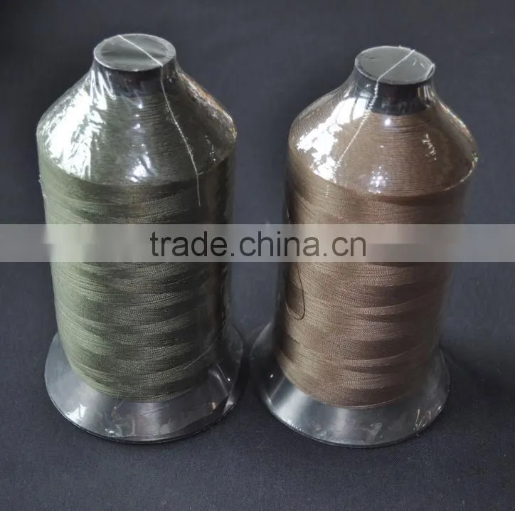 1 LB bonded polyester thread 210D/3 army green
