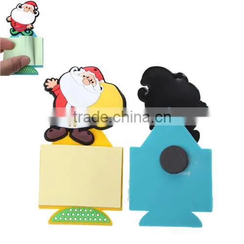 Mixed Pattern Memo Note Paper Christmas Silicone Fridge Magnet 11.6cmx5.2cm