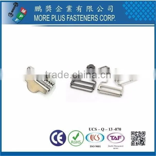 Taiwan Brass Metal Copper Gold Plated Steel Adjust Buckle Slide Strap buckle