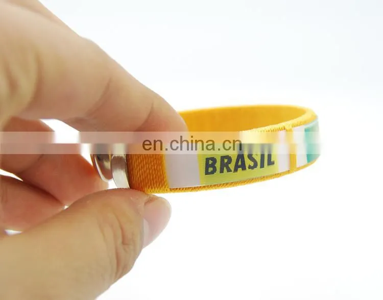 2014 world cup fans bracelet with 3D logo