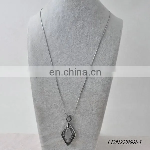Crystal Drop Pendant Necklace